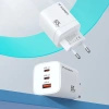 WOZINSKY ŁADOWARKA 65W SIECIOWA 2X USB-C DO TELEFONÓW I URZĄDZEŃ MOBILNYCH