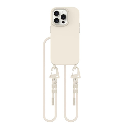 TECH-PROTECT ETUI DO IPHONE 15 PRO COSMIC LATTE Z MAGNETYCZNYM ZAMKNIĘCIEM
