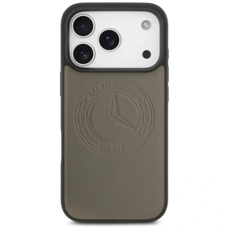 MERCEDES ETUI LEATHER VINTAGE LOGO MAGSAFE DO IPHONE 17 PRO LUKSUSOWE