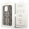 Etui Guess GUHMP14XP4RPSW na iPhone 14 Pro Max 6.7" - brązowe 4G Printed Stripes MagSafe