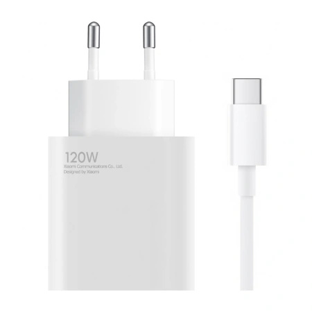 XIAOMI ŁADOWARKA 120W 6A DO TELEFONÓW Z KABLEM USB-C DO SZYBKIEGO ŁADOWANIA