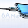 MCDODO KABEL USB-A USB-C SZYBKIE ŁADOWANIE PD 6A 1M CZARNY