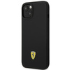 Ferrari FEHCP14MSIBBK iPhone 14 Plus 6,7" czarny/black hardcase Silicone Metal Logo
