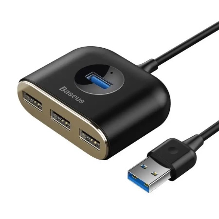 BASEUS HUB USB 4W1 ADAPTER DO LAPTOPA 1X USB 3.0 3X USB 2.0 1M DO KOMPUTERA