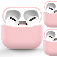 Etui do AirPods Pro silikonowy miękki pokrowiec na słuchawki różowy (case C)