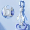 Kabel Dudao L25T USB-A - USB-C silikonowy 5A 1m - biały