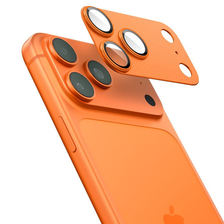 OSŁONA APARATU SPIGEN OPTIK PRO XL GLAS.TR ”EZ FIT” CAMERA PROTECTOR IPHONE 17 PRO ORANGE
