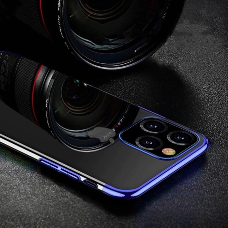 HURTEL ETUI POKROWIEC DO XIAOMI MI 11 ŻELOWE Z METALICZNĄ RAMKĄ OCHRONA