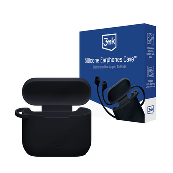 3MK CASE DO AIRPODS 3RD GEN Z SILIKONOWĄ POWŁOKĄ I SYSTEMEM ANTYSPADAJĄCYM