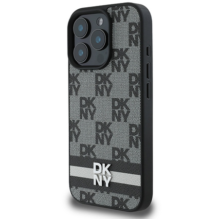 DKNY ETUI HARDCASE DO IPHONE 16 PRO MAX 6,9 Z PASKIEM CHEQUERED STRIPES