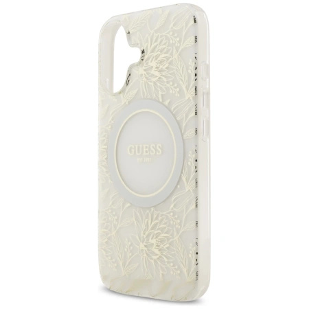 GUESS ETUI IML FLOWERS ELECTRO PEARL STRAP DO MAGSAFE IPHONE 17