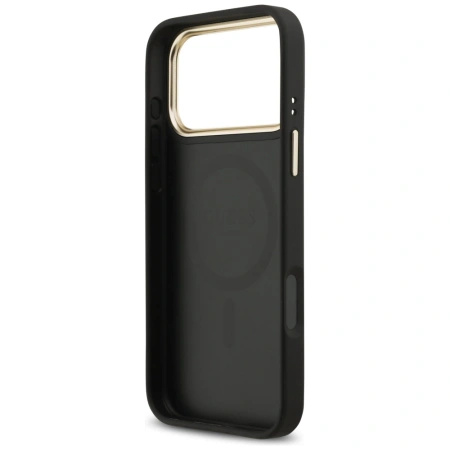 GUESS ETUI POKROWIEC DO IPHONE 17 PRO MAX 4G STRASS LOGO MAGSAFE