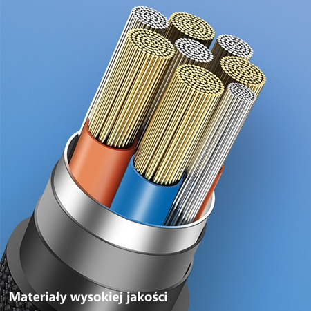 USAMS KABEL PLECIONY U33 DO LIGHTNING 1.2M 2A DO TELEFONÓW APPLE FAST