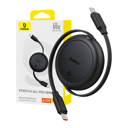 BASEUS KABEL USB-C DO USB-C 60W DO SMARTFONÓW TABLETÓW SZYBKIE ŁADOWANIE 1M