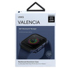UNIQ etui Valencia Apple Watch Series 4/5/6/SE 40mm. niebieski/atlantic blue