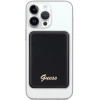 Powerbank indukcyjny Guess MagSafe Metal Script Logo 5W 3000mAh - czarny