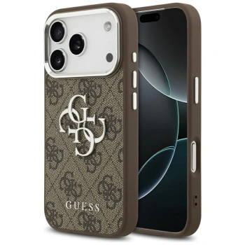 GUESS ETUI CASE DO IPHONE 17 PRO GRANULOWANE LOGO 4G Z LOGO DESIGN