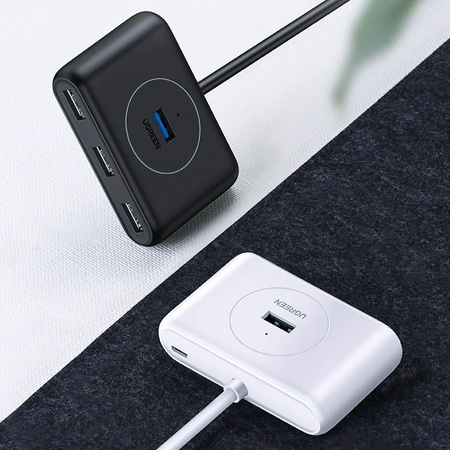 Ugreen wielofunkcyjny HUB USB - 4 x USB 3.0 1m biały (CR113)
