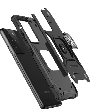 WOZINSKY ETUI RING ARMOR DO SAMSUNG GALAXY S22 ULTRA Z MAGNETYCZNYM STAND
