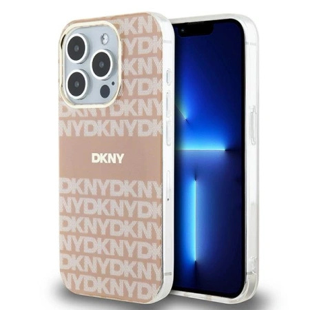 DKNY HARDCASE DO IPHONE 15 PRO DO MAGSAFE IML MONO STRIPE Z LOGO METALOWYM
