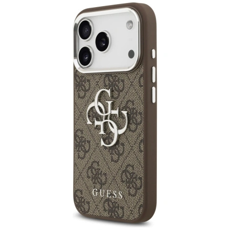 GUESS ETUI CASE DO IPHONE 17 PRO GRANULOWANE LOGO 4G Z LOGO DESIGN