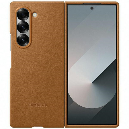 Etui Samsung EF-VF956PAEGWW Z Fold6F956 brązowy/tan Eco-leather Case