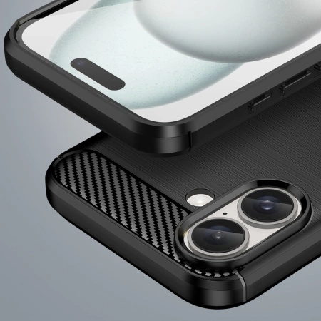 HURTEL POKROWIEC CARBON CASE DO IPHONE 16 ODPOWIEDNIE DO CODZIENNEGO UŻYTKU