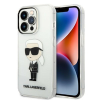 Karl Lagerfeld KLHCP14LHNIKTCT iPhone 14 Pro 6,1" transparent hardcase Ikonik Karl Lagerfeld