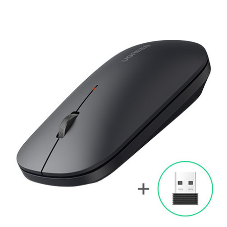 Ugreen poręczna mysz bezprzewodowa USB czarny (MU001)
