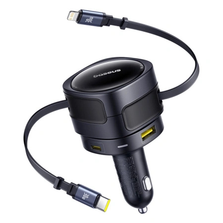 BASEUS ŁADOWARKA SAMOCHODOWA 90W 2X USB-C DO TELEFONÓW Z KABLEM USB-C