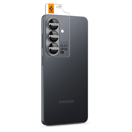 Spigen Glass tR EZ Fit Optik Pro HD 2 Pack, black - Samsung Galaxy S26