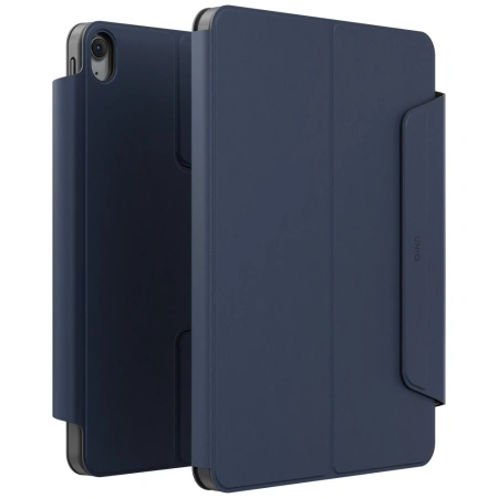 Etui UNIQ Rovus Snapmount Magnetic 360 Rotating Detachable do iPad 11" 2025 / iPad 10.9" 2022 (10 gen.) - granatowe