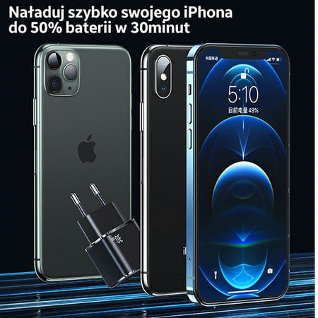 USAMS ŁAD. 1xUSB-C 30W PD3.0 DO TELEFONÓW IPHONE 12 13 14 SZYBKIE ŁADOWANIE