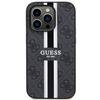 Etui Guess GUHMP14LP4RPSK na iPhone 14 Pro - czarne 4G Printed Stripes MagSafe