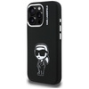 Etui Karl Lagerfeld Silicone Karl Sketch MagSafe do iPhone 16 Pro czarny