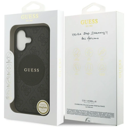 GUESS ETUI 4G CIRCLE CLASSIC LOGO DO IPHONE 17 MAGSAFE POKROWIEC LUXURY
