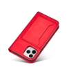 Magnet Card Case etui do iPhone 12 Pro Max pokrowiec portfel na karty kartę podstawka czerwony