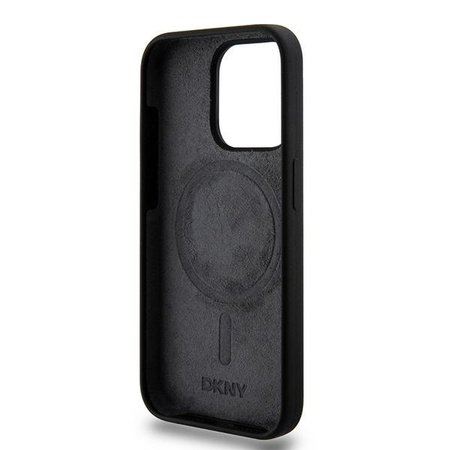 DKNY ETUI CASE HARDCASE DO IPHONE 15 PRO DO MAGSAFE LIQUID SILICONE Z LOGO