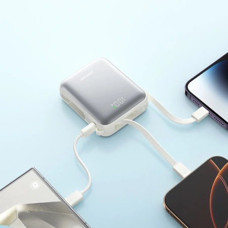 JOYROOM POWERBANK 10000MAH 22,5W Z KABLAMI USB-C I LIGHTNING DO IPHONE 12