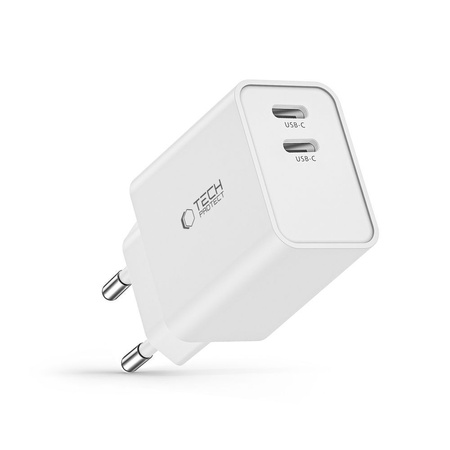 TECH-PROTECT C35W ŁADOWARKA DO TELEFONÓW 2-PORTOWA PD35W SZYBKIE ŁADOWANIE