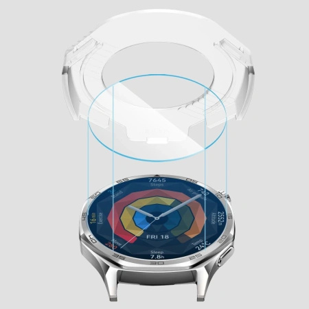 Szkło hartowane Tech-Protect Easy Set+ 2-pack na Huawei Watch GT 5 46 mm - przezroczyste