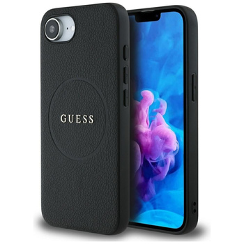 GUESS ETUI CASE GRAINED RING DO MAGSAFE DO IPHONE 16E WYSOKA OCHRONA