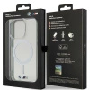 Etui BMW Silver Ring MagSafe na iPhone 15 Pro - przezroczyste