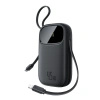Powerbank Baseus EnerFill FC31 10000mAh 45W z kablami USB-C i Lightning - czarny