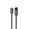 DUDAO KABEL USB-C DO USB-C 100W Z WYŚWIETLACZEM LED 1M DO TELEFONÓW