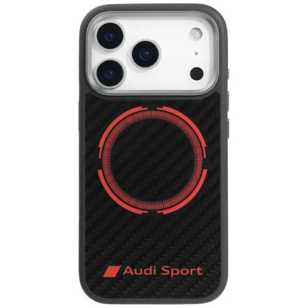 AUDI ETUI RSQ CARBON FIBER SPORT RED CIRCLE DO IPHONE 17 PRO MAGSAFE