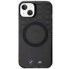 Etui BMW BMHMP14SHGPK na iPhone 14 - szare Pattern MagSafe