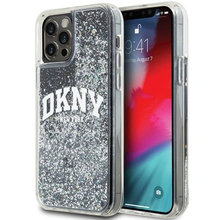 DKNY ETUI CASE POKROWIEC HARDCASE LIQUID GLITTER DO IPHONE 12 12 PRO 6.1