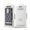 DKNY ETUI HARDCASE LEATHER CHECKERED MONO PATTERN & PRINTED STRIPES