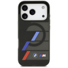 Etui BMW M IML Metal Buttons Tricolor    Lines MagSafe do iPhone 17 Pro czarny